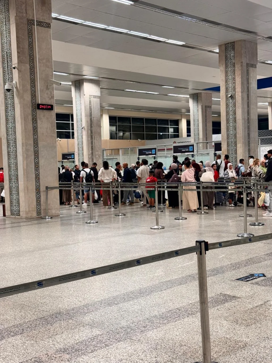Passenger facilities area at Casablanca Airport