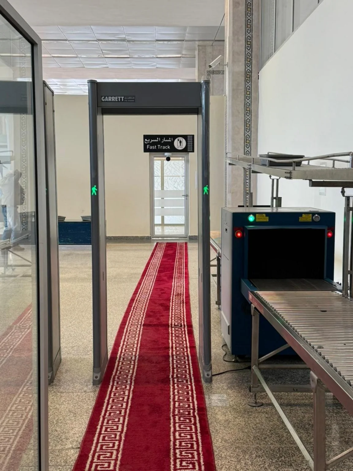 Priority lane equipment at Casablanca Airport